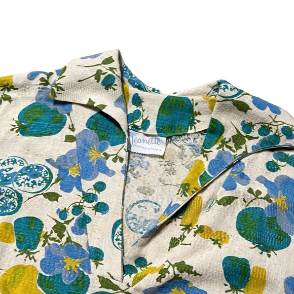 Vintage 70s Jeanette Maternity Floral Boho Top - Picture 6 of 6